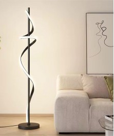 Modern LED Floor Lamp Stylish and Functional Black 